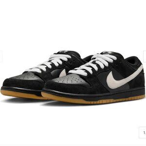 Nike SB Dunk Low Black/White/Gum/Light Brown Shoes - Size 12 NEW NIB